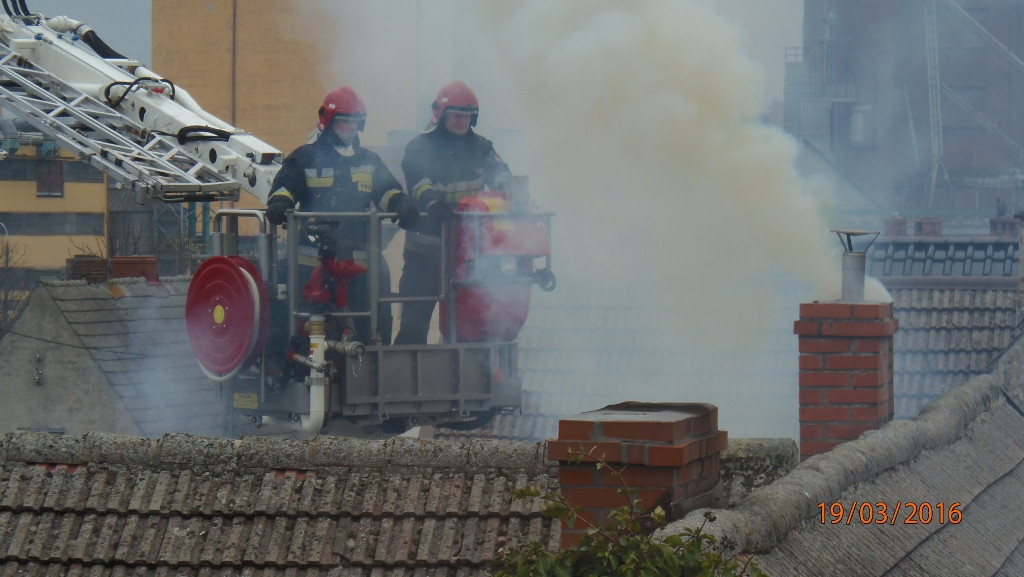Pożar komina (tylko fotorelacja)