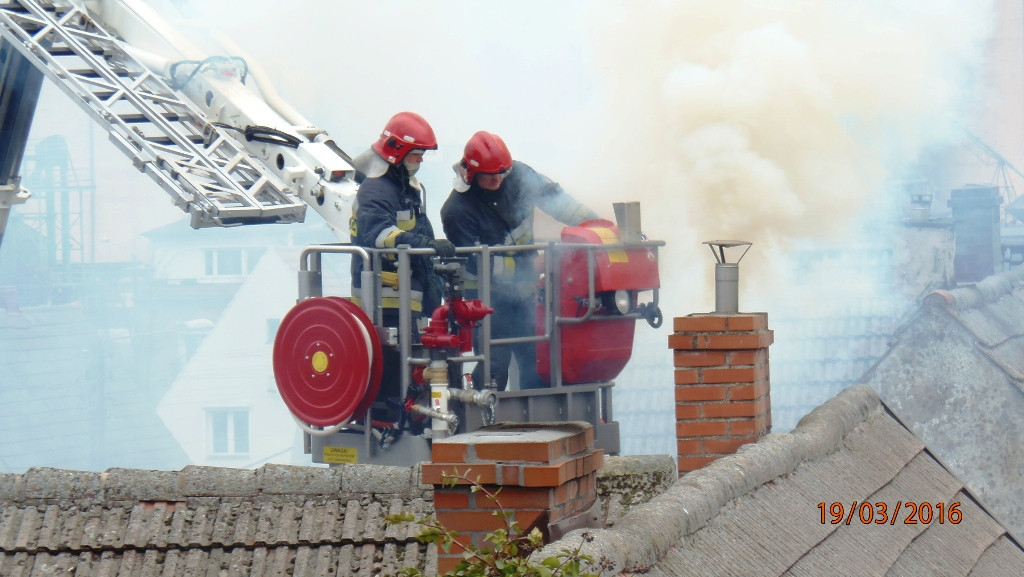 Pożar komina (tylko fotorelacja)