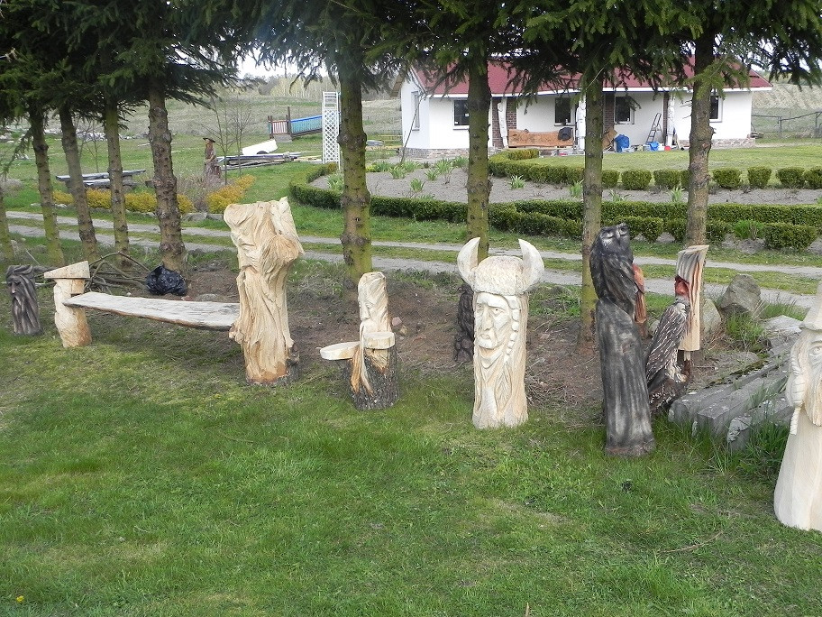Spalinowa rzeźba