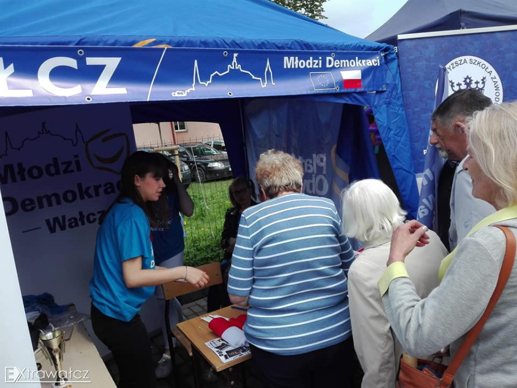 Młodzi Demokraci na ulicach Wałcza