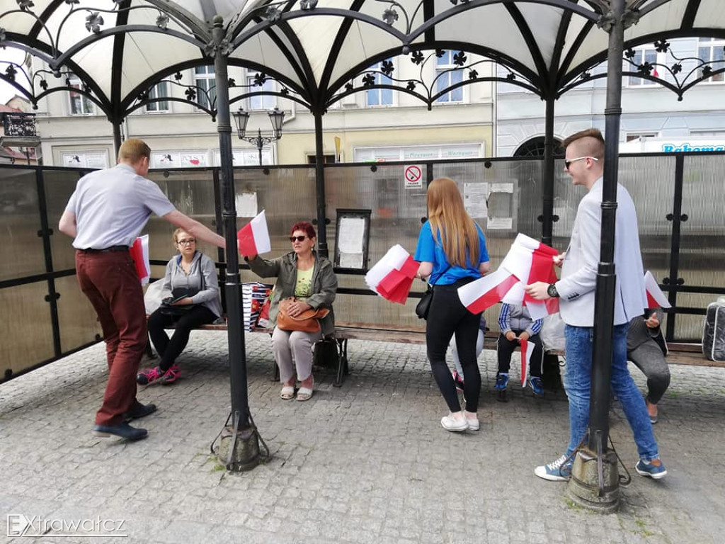 Młodzi Demokraci na ulicach Wałcza