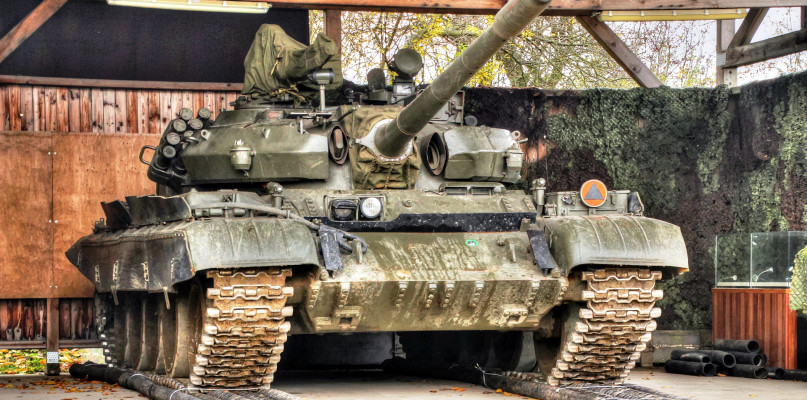 Sprawny T-55AM w muzeum