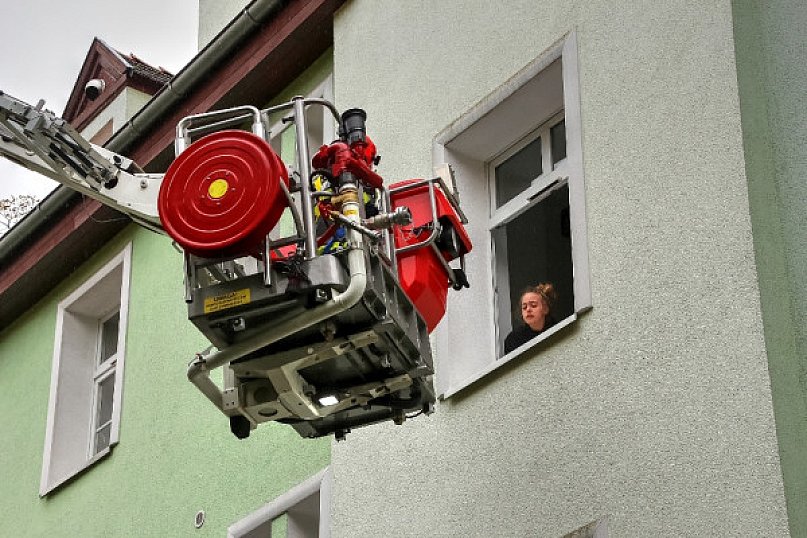 Udawany pożar (galeria)