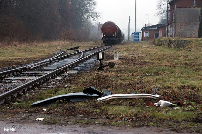 Zderzenie pociągu z osobówką