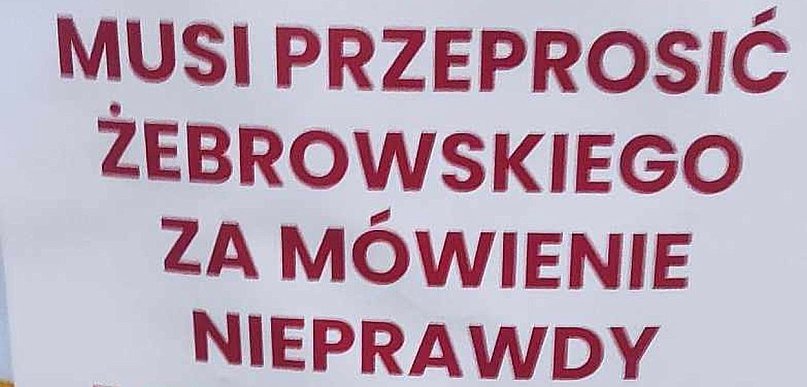 Zemsta plakatowa Burmistrza