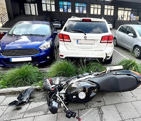 Pościg za motocyklem w centrum Piły-13647