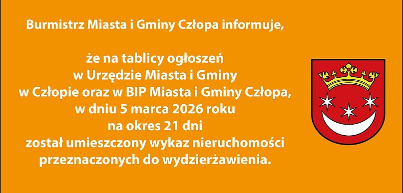 Nieruchomości do wydzierżawienia, wykaz 5 marca  - Człopa
