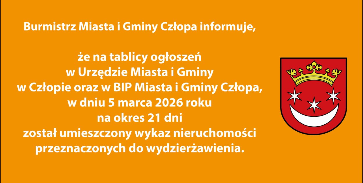 Nieruchomości do wydzierżawienia, wykaz 5 marca  - Człopa